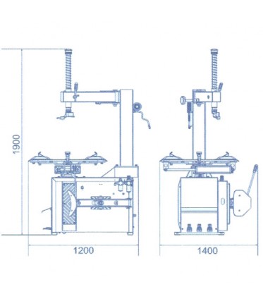  Шиномонтажный стенд с захватом диска 10"-24" LC810A 380V (LC810G 380V) BRIGHT